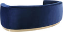 Julian Navy Velvet Sofa - Town Of Bargains Furniture - NY