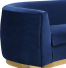 Julian Navy Velvet Sofa - Town Of Bargains Furniture - NY