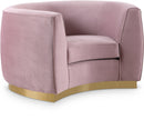 Julian Pink Velvet Chair - Town Of Bargains Furniture - NY