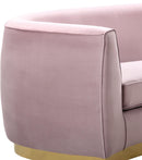 Julian Pink Velvet Loveseat - Town Of Bargains Furniture - NY
