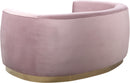 Julian Pink Velvet Loveseat - Town Of Bargains Furniture - NY