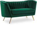 Margo Green Velvet Loveseat