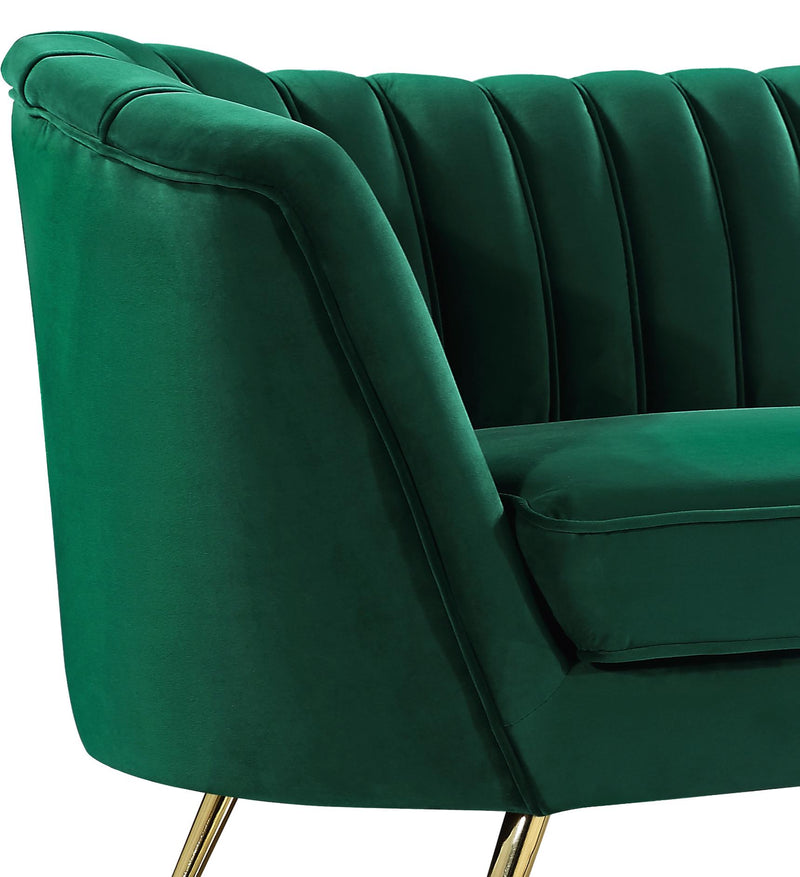 Margo Green Velvet Loveseat - Town Of Bargains Furniture - NY