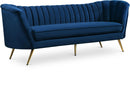 Margo Navy Velvet Sofa