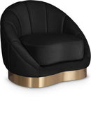 Shelly Black Velvet Chair - Town Of Bargains Furniture - NY