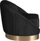 Shelly Black Velvet Chair - Town Of Bargains Furniture - NY