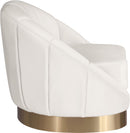 Shelly Cream Velvet Chair - Town Of Bargains Furniture - NY