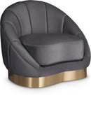 Shelly Grey Velvet Chair - Town Of Bargains Furniture - NY