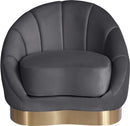 Shelly Grey Velvet Chair - Town Of Bargains Furniture - NY