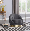 Shelly Grey Velvet Chair - Town Of Bargains Furniture - NY