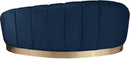 Shelly Navy Velvet Chaise - Town Of Bargains Furniture - NY