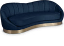 Shelly Navy Velvet Sofa - Town Of Bargains Furniture - NY