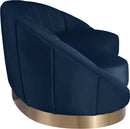 Shelly Navy Velvet Chaise - Town Of Bargains Furniture - NY