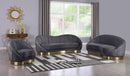 Shelly Grey Velvet Chaise - Town Of Bargains Furniture - NY