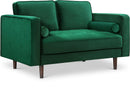 Emily Green Velvet Loveseat
