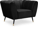 Beaumont Black Velvet Chair
