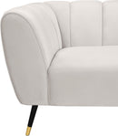 Beaumont Cream Velvet Chair - Town Of Bargains Furniture - NY