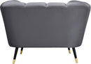 Beaumont Grey Velvet Chair - Town Of Bargains Furniture - NY