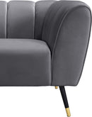 Beaumont Grey Velvet Chair - Town Of Bargains Furniture - NY