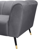 Beaumont Grey Velvet Chair - Town Of Bargains Furniture - NY