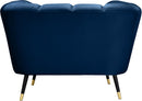 Beaumont Navy Velvet Chair - Town Of Bargains Furniture - NY