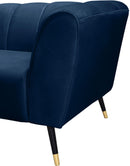 Beaumont Navy Velvet Chair - Town Of Bargains Furniture - NY