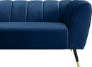 Beaumont Navy Velvet Sofa - Town Of Bargains Furniture - NY