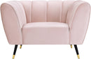 Beaumont Pink Velvet Chair - Town Of Bargains Furniture - NY