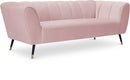 Beaumont Pink Velvet Sofa - Town Of Bargains Furniture - NY
