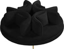 Circlet Black Velvet Round Sofa Settee - Town Of Bargains Furniture - NY