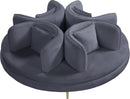 Circlet Grey Velvet Round Sofa Settee - Town Of Bargains Furniture - NY