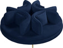 Circlet Navy Velvet Round Sofa Settee - Town Of Bargains Furniture - NY