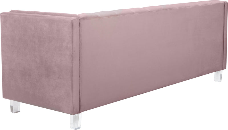 Mariel Pink Velvet Sofa - Town Of Bargains Furniture - NY