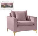 Naomi Pink Velvet Chair