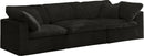 Cozy Black Velvet Cloud Modular Sofa - Town Of Bargains Furniture - NY