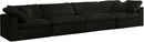 Cozy Black Velvet Cloud Modular Sofa - Town Of Bargains Furniture - NY