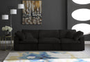 Cozy Black Velvet Cloud Modular Sofa - Town Of Bargains Furniture - NY