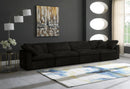 Cozy Black Velvet Cloud Modular Sofa - Town Of Bargains Furniture - NY