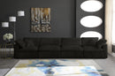 Cozy Black Velvet Cloud Modular Sofa - Town Of Bargains Furniture - NY
