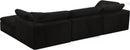 Cozy Black Velvet Cloud Modular Sectional - Town Of Bargains Furniture - NY