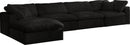 Cozy Black Velvet Cloud Modular Sectional - Town Of Bargains Furniture - NY