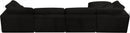Cozy Black Velvet Cloud Modular Sectional - Town Of Bargains Furniture - NY