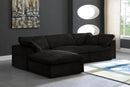 Cozy Black Velvet Cloud Modular Sectional - Town Of Bargains Furniture - NY