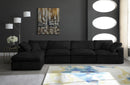 Cozy Black Velvet Cloud Modular Sectional - Town Of Bargains Furniture - NY
