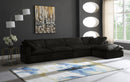 Cozy Black Velvet Cloud Modular Sectional - Town Of Bargains Furniture - NY