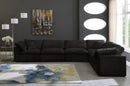 Cozy Black Velvet Cloud Modular Sectional - Town Of Bargains Furniture - NY