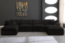 Cozy Black Velvet Cloud Modular Sectional - Town Of Bargains Furniture - NY