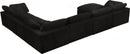 Cozy Black Velvet Cloud Modular Sectional - Town Of Bargains Furniture - NY