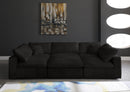 Cozy Black Velvet Cloud Modular Sectional - Town Of Bargains Furniture - NY