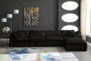 Cozy Black Velvet Cloud Modular Sectional - Town Of Bargains Furniture - NY